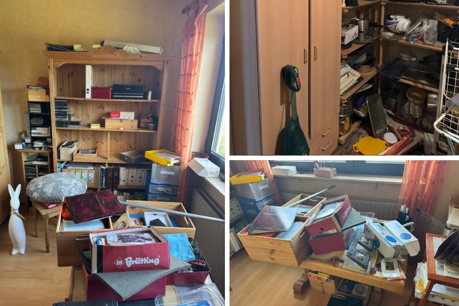 Wohnung vor der Entrümpelung